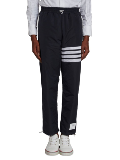 Thom Browne Mesh Track Joggers In Blue