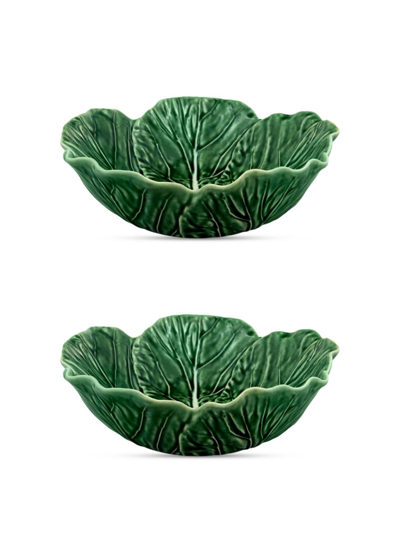Bordallo Pinheiro Cabbage 2-piece Individual Salad Bowl Set