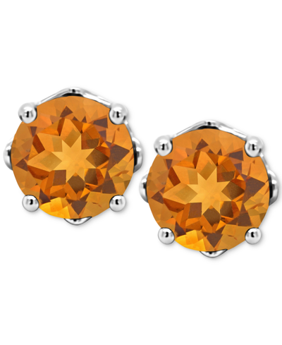 Macy's Rhodolite Garnet Stud Earrings (1-1/5 Ct. T.w.) In Sterling Silver (also In Opal, Citrine, White Top