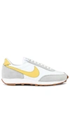 Nike Daybreak Sneakers In Summit White  Saturn Gold  & Grey Fog
