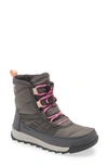Sorel Kids' Whitney(tm) Ii Short Waterproof Insulated Boot In Quarry/ Grill