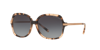 Michael Kors Womens Pink Mk2024 Adrianna Ii Square-frame Acetate Sunglasses In Light Grey Gradient
