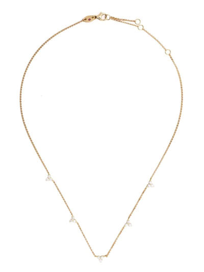 ROBERTO COIN 18KT YELLOW GOLD LOVE BY THE YARD DIAMOND NECKLACE