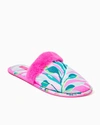 LILLY PULITZER WOMEN'S PLUSH CLARA SLIPPER IN PINK SIZE 5/6 - LILLY PULITZER,008853