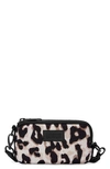 Dagne Dover Mara Phone Sling Crossbody Bag In Leopard Print
