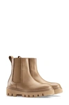 Koio Leather Lug-sole Chelsea Booties In Fawn