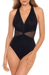 Miraclesuitr Illusionist Wrapture One-piece Swimsuit In Black