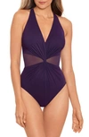 Miraclesuitr Illusionist Wrapture One-piece Swimsuit In Sangria Purple