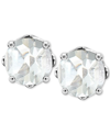 Macy's Rhodolite Garnet Stud Earrings (1-1/5 Ct. T.w.) In Sterling Silver (also In Opal, Citrine, White Top In White Topaz