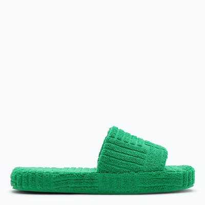 Bottega Veneta Green Sponge Resort Slippers