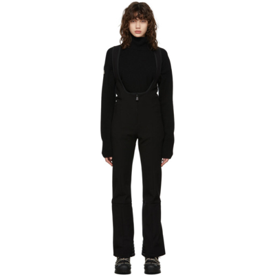 Moncler All In One Stretch Twill Jumpsuit In Black