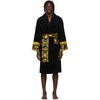 VERSACE BLACK I HEART BAROQUE ROBE