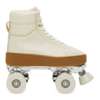 Bottega Veneta Cream Quilted Leather Roller Skate Sneakers In 2923 Sea Salt Rb Go