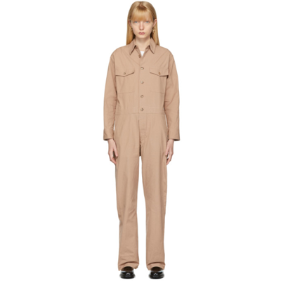 Apc Pink Suzanne Koller Edition Bay Jumpsuit In Pink Beige