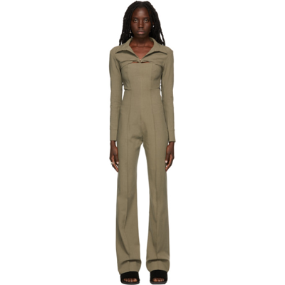 Jacquemus Khaki La Montagne 'la Combinaison Asao' Jumpsuit