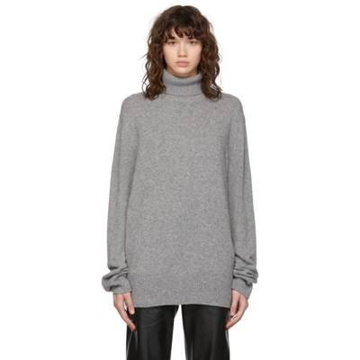 The Row Wool-cashmere Stepny Sweater In Grey Melange