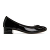 Repetto Black Patent Camille Heels In 410 Black