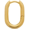 Maria Black Gold Slick Huggie Single Earring In Gold