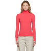 BOTTEGA VENETA PINK VISCOSE TURTLENECK