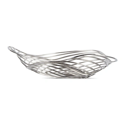 Alessi Silver Trinity Center Piece In Stainless Steel