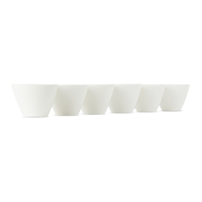 Alessi White Colombina 6-piece Tea Cups