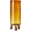 STICKY GLASS ORANGE & BROWN SCRIBBLE SPECIAL EDITION DASH CARAFE