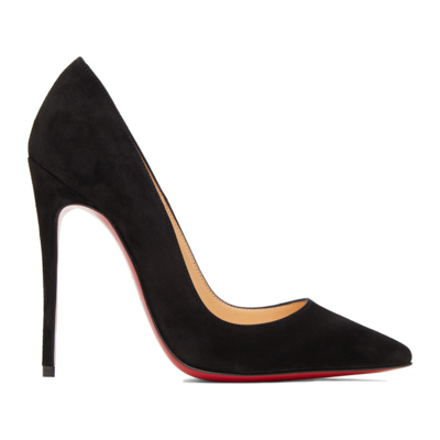 Christian Louboutin Alminette 100 Suede Pumps In Black