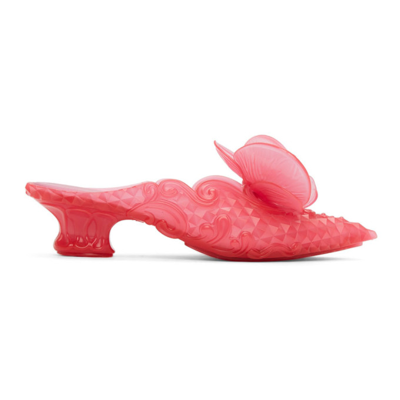Y/project Y Project Melissa Mules In Scented Pvc In Fuchsia