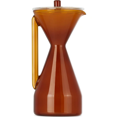 Yield Glass Pour Over Carafe In Amber At Urban Outfitters In Brown