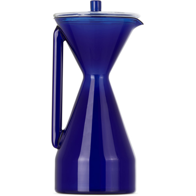 Yield Glass Pour Over Carafe In Cobalt At Urban Outfitters In Blue