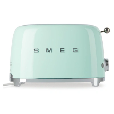 Smeg Green Retro-style 2 Slice Toaster In Pastel Green