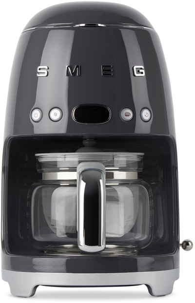 Smeg Grey Retro-style Drip Coffee Machine, 1.2 L In Black