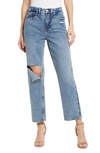 Good American '90s Duster Straight Leg Jeans In Blue950