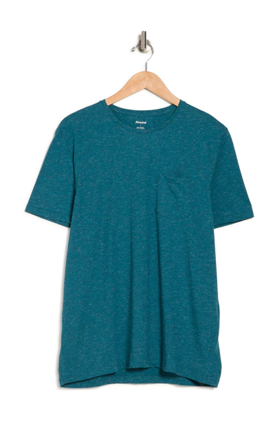 Abound Short Sleeve Crewneck Pocket T-shirt In Teal Neon Nep Heather
