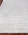 Exquisite Rugs Langley Hand-knotted Rug, 8' X 10' In Silver/ivory