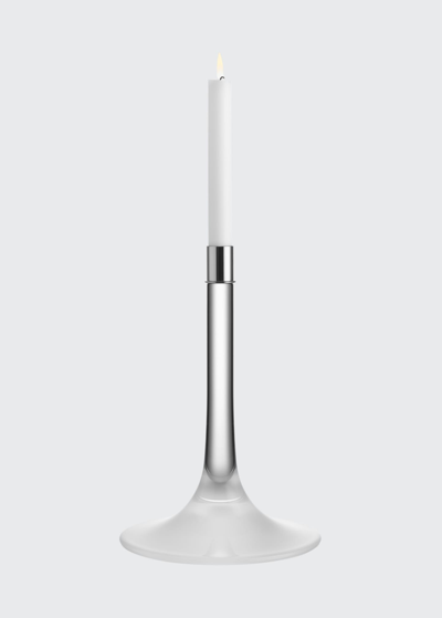 Orrefors Cirrus Candlestick, Tall In Silver