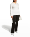 Capsule 121 Plus Size The Polaris Bell-sleeve Top In Beige