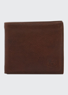 Il Bisonte Men's Vintage Leather Wallet In Vintage Dark Brow