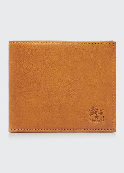 Il Bisonte Men's Vintage Leather Wallet In Vintage Natural
