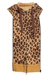 Veronica Beard Hooded Dickie In Brown Multi