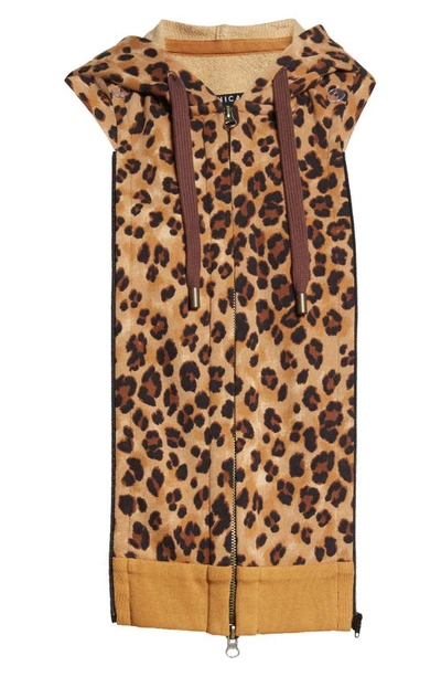 Veronica Beard Hooded Dickie In Brown Multi