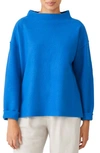 Eileen Fisher Boiled Wool Box Top In Marine