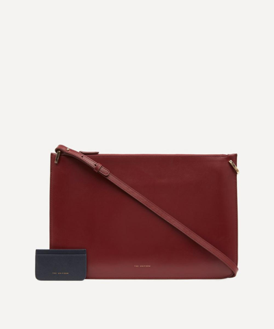 The Uniform Leather Laptop Case And Card Holder Set In Multi