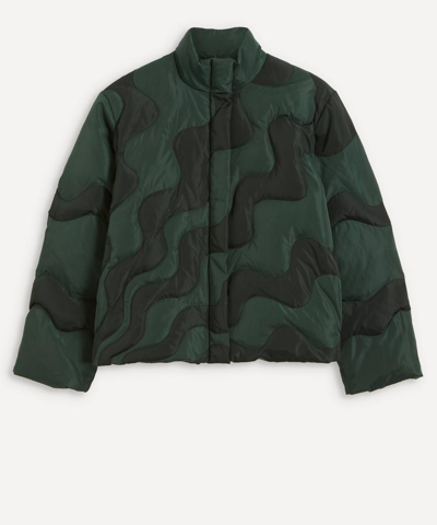 Paloma Wool Hokusai Puffer Jacket In Green