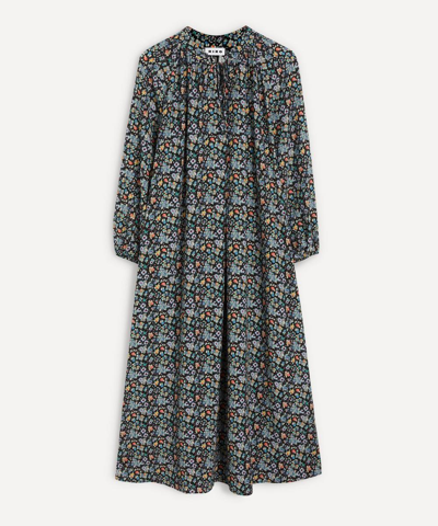 Rixo London Blakely Maxi Dress In Ditsy Bunch Black