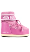 Moon Boot Pink Icon Low Nylon Boots In Pink