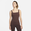 Nike Women's  Yoga Luxe Tank Top In Brown