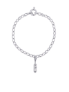True Rocks Pill Charm Chunky Chain Bracelet In Silver