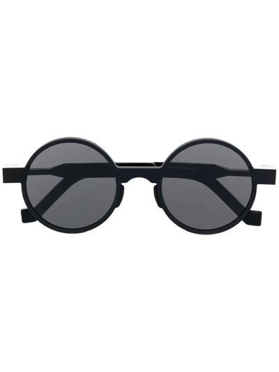 Vava Eyewear Tinted Round-frame Sunglasses In Black