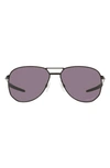 Oakley 57mm Pilot Sunglasses In Satin Black/ Prizm Grey